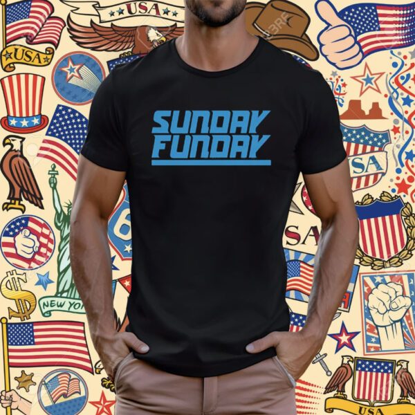 Sunday Funday Detroit Football T-Shirt