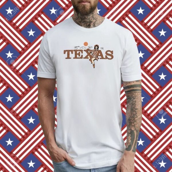 Texas Cowgirl Football Tee Shirt