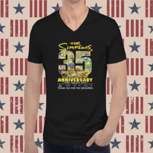 The Simpsons 35th Anniversary 1989 – 2024 Thank You For The Memories T-Shirt