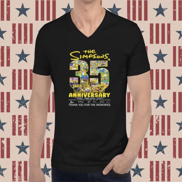 The Simpsons 35th Anniversary 1989 – 2024 Thank You For The Memories T-Shirt