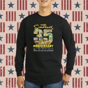 The Simpsons 35th Anniversary 1989 – 2024 Thank You For The Memories T-Shirt