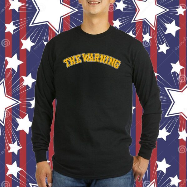 The Warning Varsity Black T-Shirt