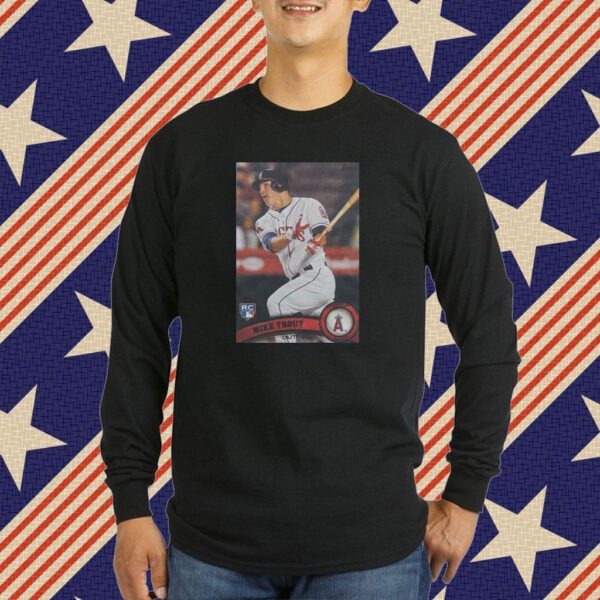 Official Topps Baseball Mike Trout Angels T-Shirt