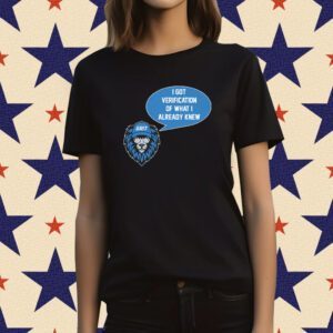 Verification Detroit Football T-Shirt