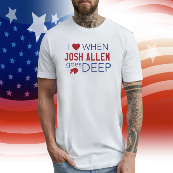 Carson Wentz I Heart Josh Allen Goes Deep Buffalo Bills TShirt