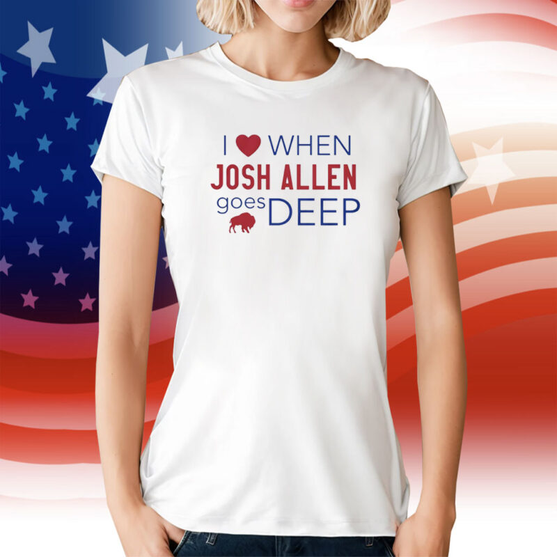 Carson Wentz I Heart Josh Allen Goes Deep Buffalo Bills TShirt