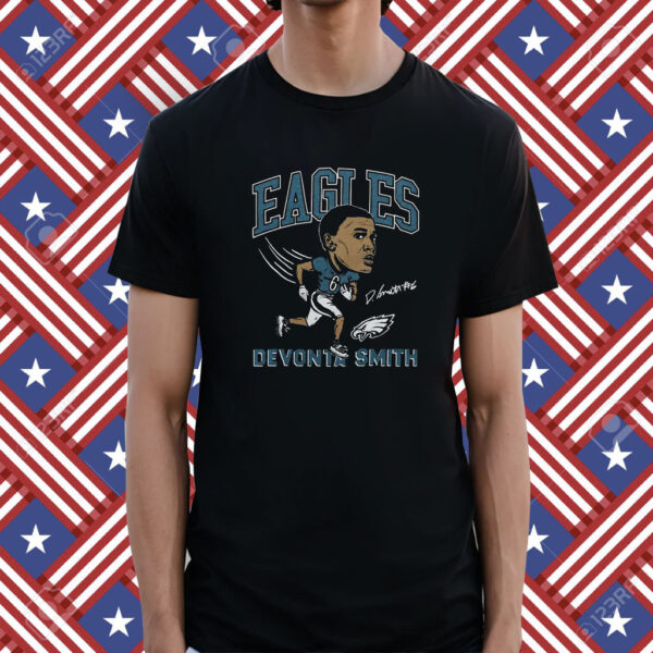 Eagles Devonta Smith Signature Tee Shirt