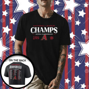 Arizona Diamondbacks Fanatics Branded 2023 National League Champions Roster Shirt
