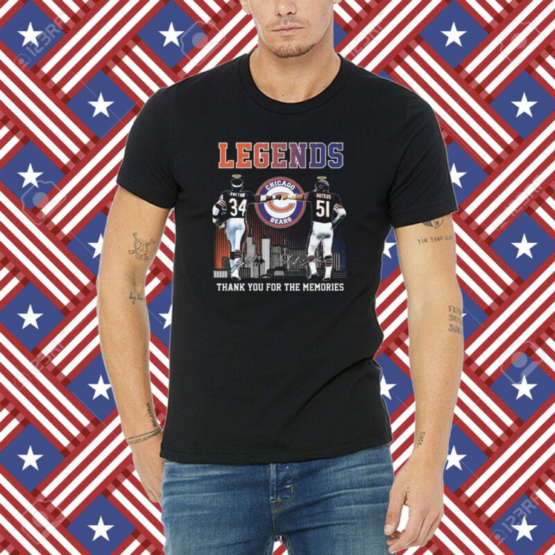Chicago bears legends payton and butkus memories Shirt