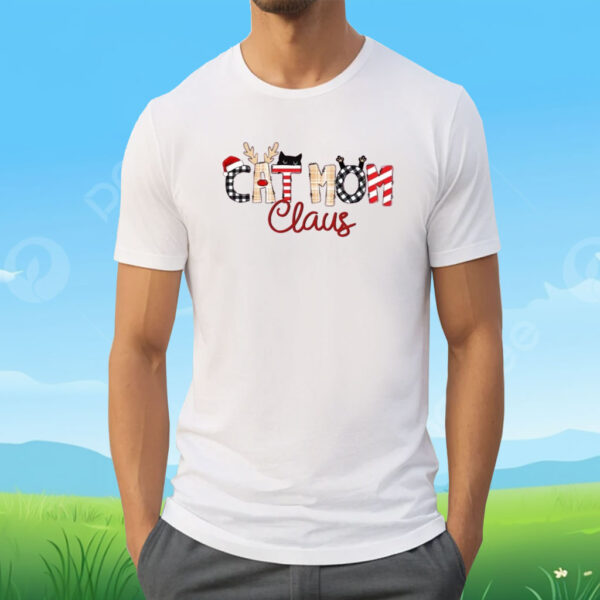 Christmas Cat Mom Claus Shirt
