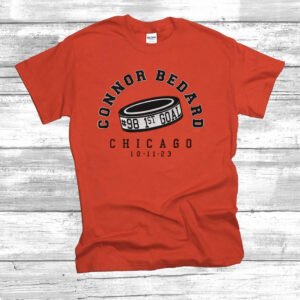 Connor Bedard 1st Goal Chicago Shirt