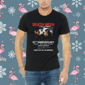 Death Wish 50th Anniversary 1974 – 2024 Charles Bronson Thank You For The Memories Shirt