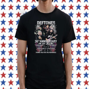 Deftones 36th Anniversary 1988 – 2024 Thank You For The Memories Shirt