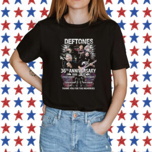 Deftones 36th Anniversary 1988 – 2024 Thank You For The Memories Shirt