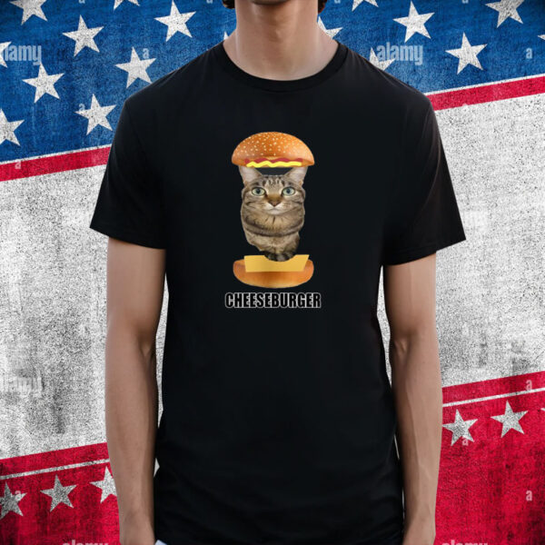 Goofyahhtees Cat Cheeseburger Shirt