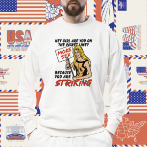 Hey Girl Are You On The Picket Line Because You Are Striking Shirt