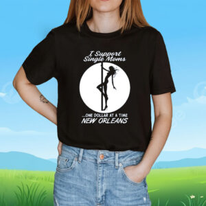I Support Single Moms One Dollar At A Time New Orleans Shirt
