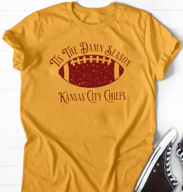 Kansas City Chiefs Nfl Tis The Damn Season Taylor Swift Tee Shirt