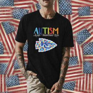 Kansas city Chiefs NFL autism awareness accept understand love Shirt