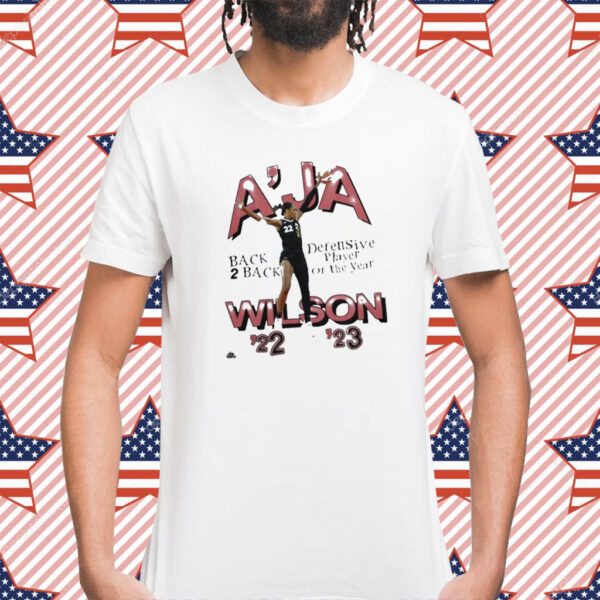 Las vegas aces a’ja wilson playa society 2023 defensive player of the year Shirt