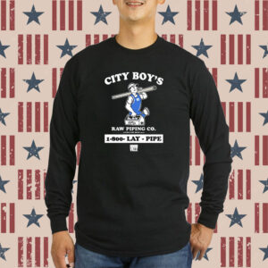 Lay Pipe City Boy’s Raw Piping Co 1-800 Lay Pipe Hoodville Shirt