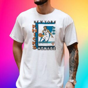 New York Knicks Trading Card Jalen Brunson Tee Shirt