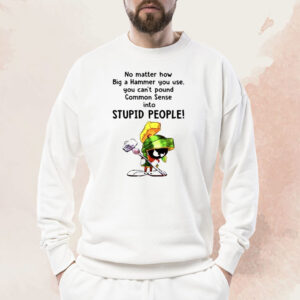 No Matter How Big A Hammer You Use You Can’t Pound Common Sense Into Stupid People Shirt