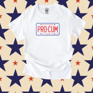 Pro-Cum License Plate Shirt
