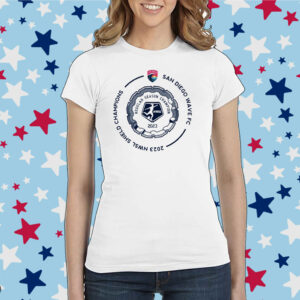 San Diego Wave FC 2023 Shield Champs Circle Shirt