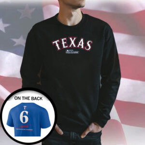 Texas Rangers 2023 American League Champions Custom Name Number Shirt