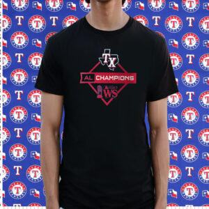 Texas Rangers 2023 American League Champions Diamond Icon Shirt
