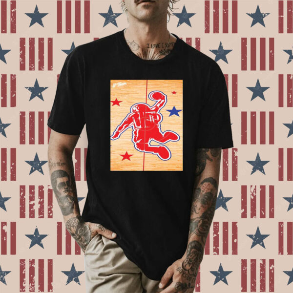 Astronaut On The Field Houston Rocket Shirt