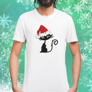 Christmas Cat Print Shirt