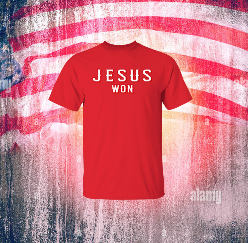 Official Evan Carter Jesus Won Shirt