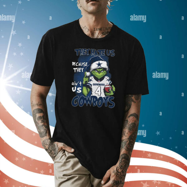 Grinch They Hate Us Because They Ain’t Us Cowboys Shirt