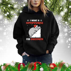 I Want A Hippopotenuse For Christmas Tee Shirt