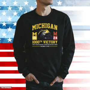 Michigan Wolverines 1000th Victory First Team In History To Win 1000 Division 1 Games November 18 2023 Tee Shirt