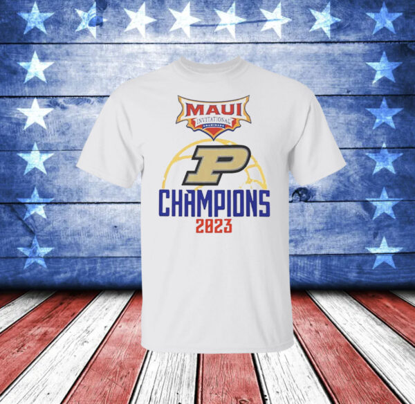 Official Purdue Maui Invitational Champions 2023 T-Shirt