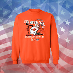 Orange Oklahoma State Cowboys vs Oklahoma Sooners 2023 Bedlam Score Tee Shirt