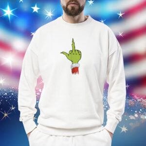 Rare Dr. Seuss Grinch Middle Finger Sweatshirt