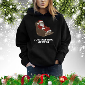 Santa Just Resting My Eyes Tacky TShirt