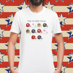 The 49ers Tour 2023 Football Helmet Shirt