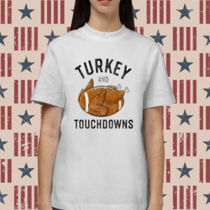 Turkey And Touchdowns Print Casual Shirts