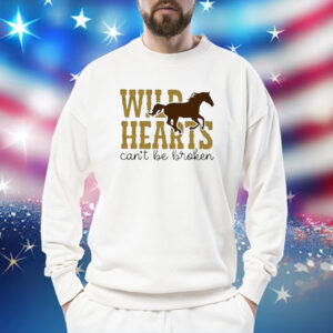 Wild Hearts Can’t Be Broken Horse Art Pattern Print Casual Shirt Sweat