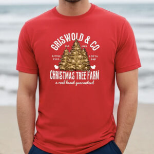 Women’s Griswold & Co Est 1989 Christmas Tree Farm Print Casual Shirts