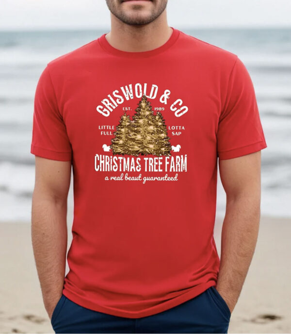 Women’s Griswold & Co Est 1989 Christmas Tree Farm Print Casual Shirts