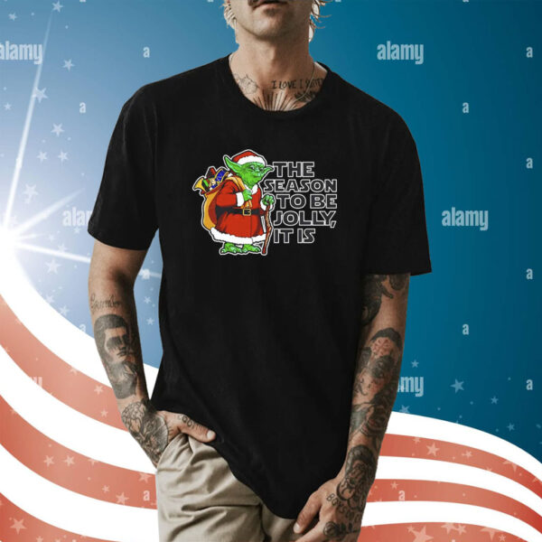 Yoda The Seaon To Be Jolly It Is Christmas Shirt