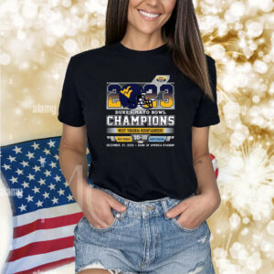 2023 Duke’s Mayo Bowl Champions West Virginia Mountaineers 30 – 10 North Carolina December 27, 2023 Bank Of America Stadium Shirts