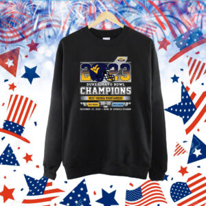 2023 Duke’s Mayo Bowl Champions West Virginia Mountaineers 30 – 10 North Carolina December 27, 2023 Bank Of America Stadium TShirt