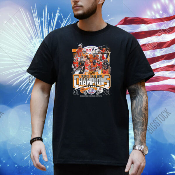 2023 Taxact Texas Bowl Champions Oklahoma State Cowboys Shirt